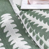 Sofa Throw – Striped Knit – Sage Mist