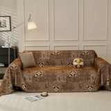 Sofa Throw – Tile Jacquard – Espresso