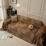 Sofa Throw – Tile Jacquard – Espresso
