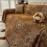 Sofa Throw – Tile Jacquard – Espresso