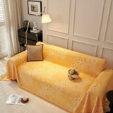 Sofa Throw – Tile Jacquard – Honey