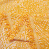 Sofa Throw – Tile Jacquard – Honey