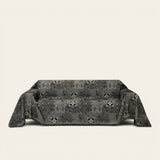 Sofa Throw – Tile Jacquard – Ink Black