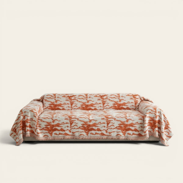 Sofa Throw – Tree Silhouette – Terracotta