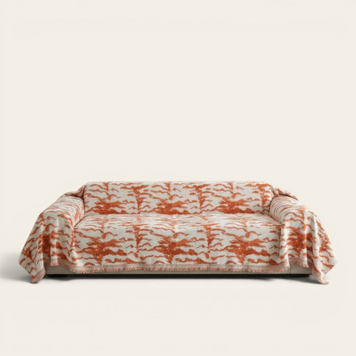 Sofa Throw – Tree Silhouette – Terracotta