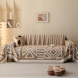Sofa Throw – Tribal Print – Caramel