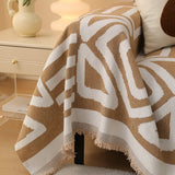 Sofa Throw – Tribal Print – Caramel