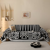 Sofa Throw – Tribal Print – Ink Black