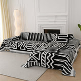 Sofa Throw – Tribal Print – Ink Black