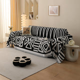 Sofa Throw – Tribal Print – Ink Black