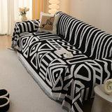 Sofa Throw – Tribal Print – Ink Black