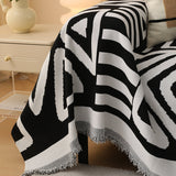 Sofa Throw – Tribal Print – Ink Black