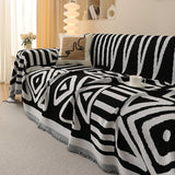 Sofa Throw – Tribal Print – Ink Black