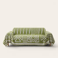 Sofa Throw – Tribal Print – Sage Mist