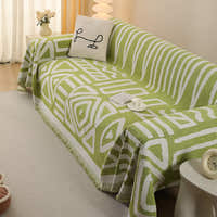 Sofa Throw – Tribal Print – Sage Mist
