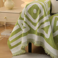 Sofa Throw – Tribal Print – Sage Mist
