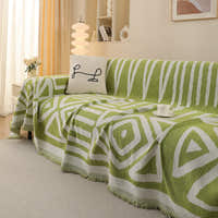 Sofa Throw – Tribal Print – Sage Mist