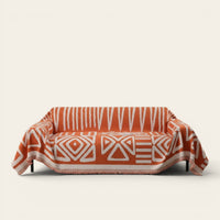 Sofa Throw – Tribal Print – Terracotta