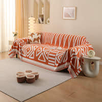 Sofa Throw – Tribal Print – Terracotta