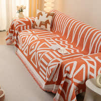 Sofa Throw – Tribal Print – Terracotta