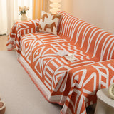 Sofa Throw – Tribal Print – Terracotta