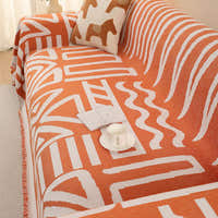 Sofa Throw – Tribal Print – Terracotta