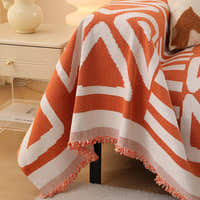 Sofa Throw – Tribal Print – Terracotta