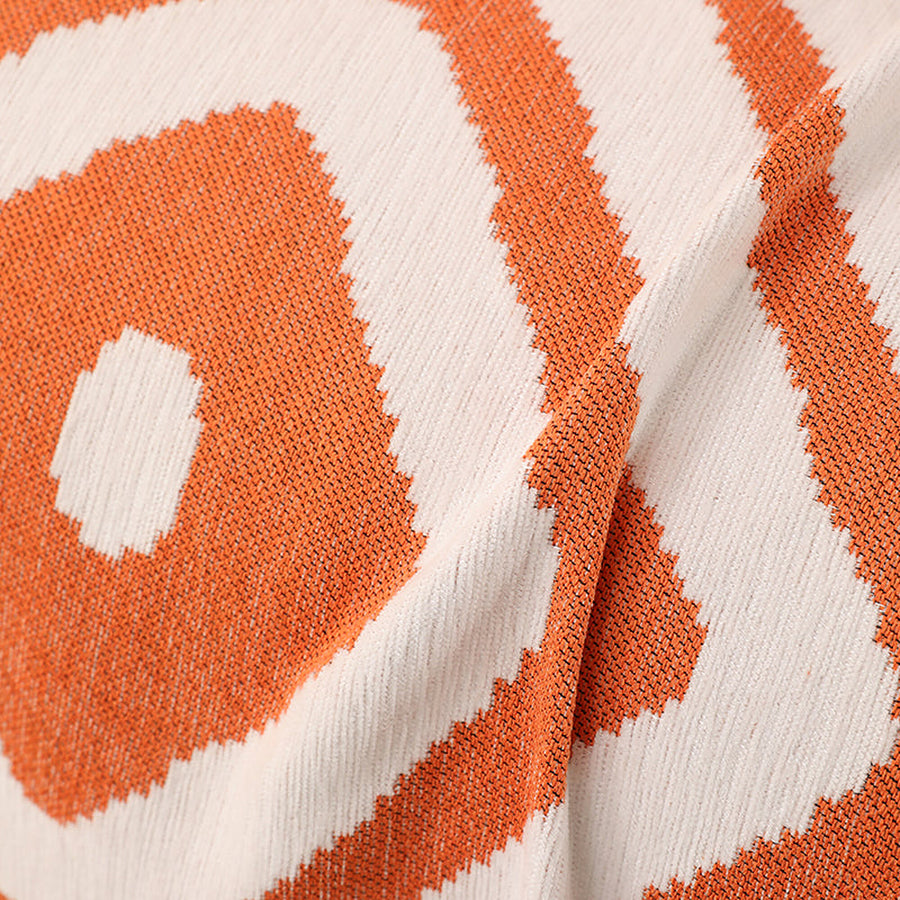 Sofa Throw – Tribal Print – Terracotta