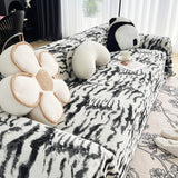 Sofa Throw – Tropical Palm – Ink Black