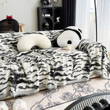 Sofa Throw – Tropical Palm – Ink Black
