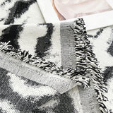 Sofa Throw – Tropical Palm – Ink Black