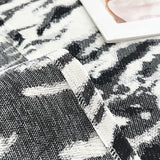 Sofa Throw – Tropical Palm – Ink Black
