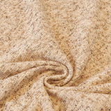 Warm Stone Tweed Knit sofa throw, surface detail at close range