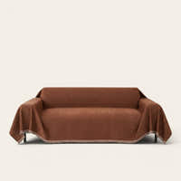 Sofa Throw – Velvet – Auburn Brown