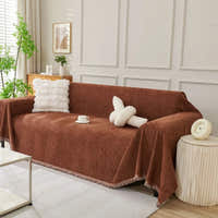 Sofa Throw – Velvet – Auburn Brown