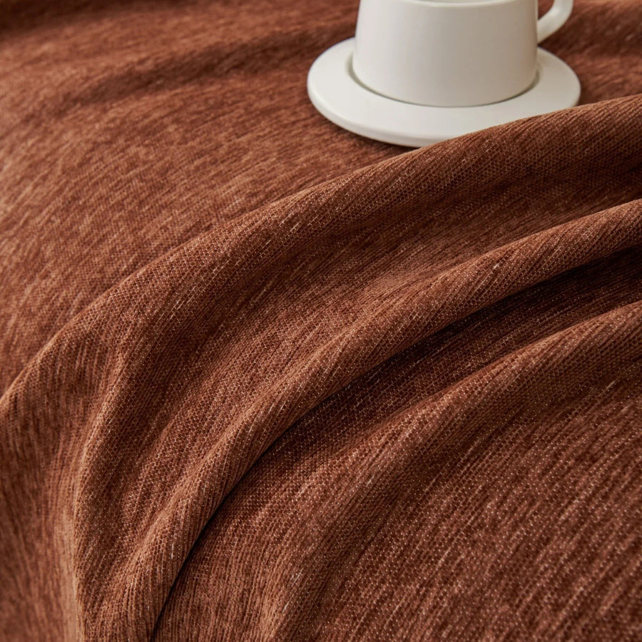 Sofa Throw – Velvet – Auburn Brown
