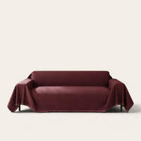 Sofa Throw – Velvet – Bordeaux