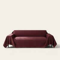 Sofa Throw – Velvet – Bordeaux