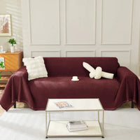Sofa Throw – Velvet – Bordeaux