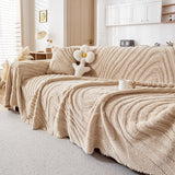 Sofa Throw – Velvet – Bouclé Sand
