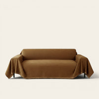 Sofa Throw – Velvet – Caramel
