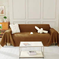 Sofa Throw – Velvet – Caramel