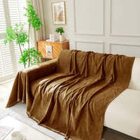 Sofa Throw – Velvet – Caramel