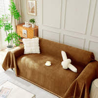 Sofa Throw – Velvet – Caramel