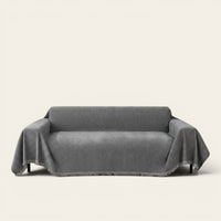 Sofa Throw – Velvet – Charcoal