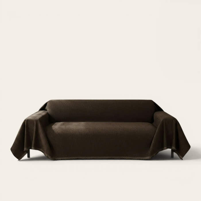 Sofa Throw – Velvet – Espresso