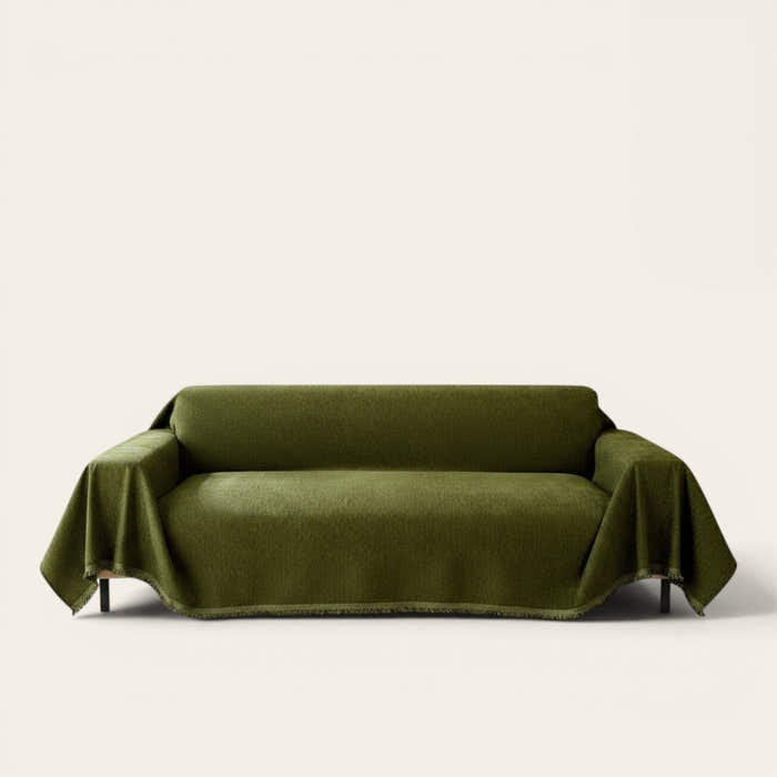 Sofa Throw – Velvet – Forest