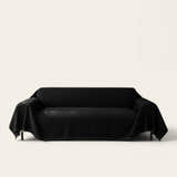 Sofa Throw – Velvet – Ink Black