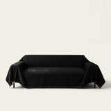 Sofa Throw – Velvet – Ink Black