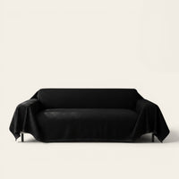 Sofa Throw – Velvet – Ink Black